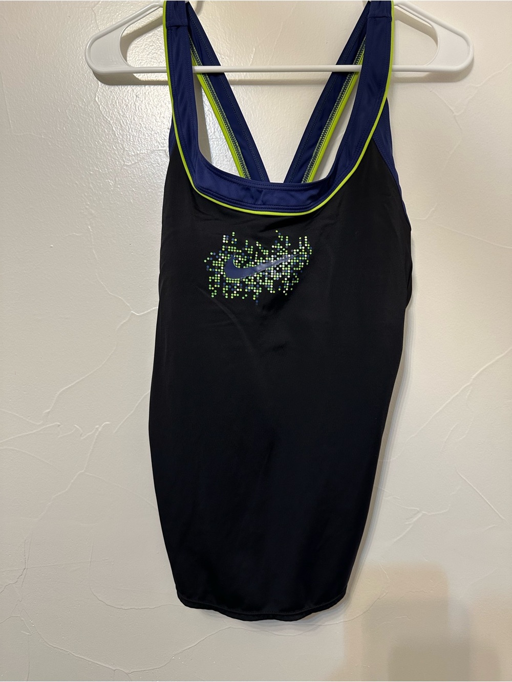 Nike Black & Blue Athletic Tank Top or swim top